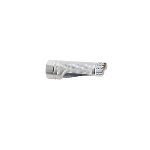 Poggiapiede Fisso Pedana Lung. 75 mm / D.26mm ( Fil.M8) Argento