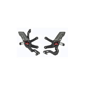 Pedane Regolabili R Version,  Cambio Standard per Kawasaki <p>Nero</p>