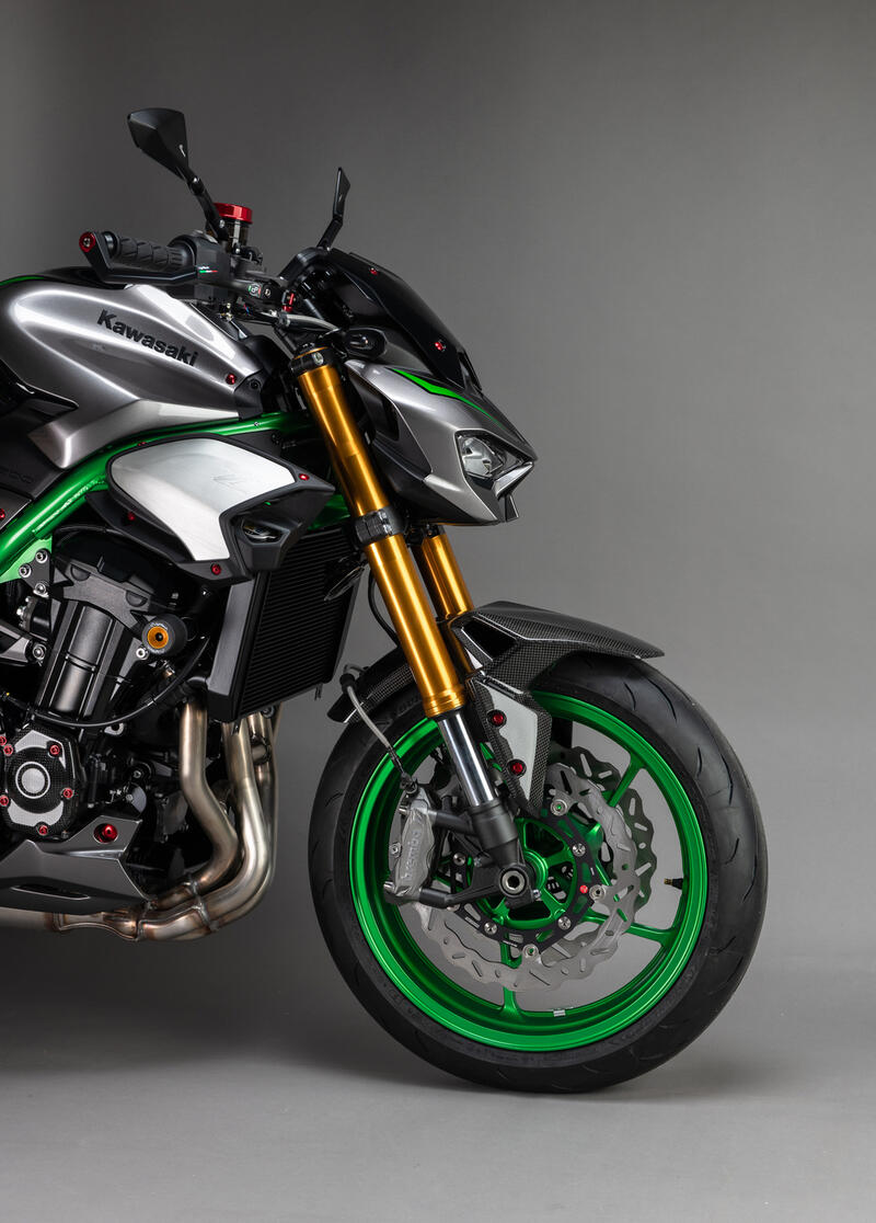 Parafango Ant. In Carbonio per Kawasaki Lucido