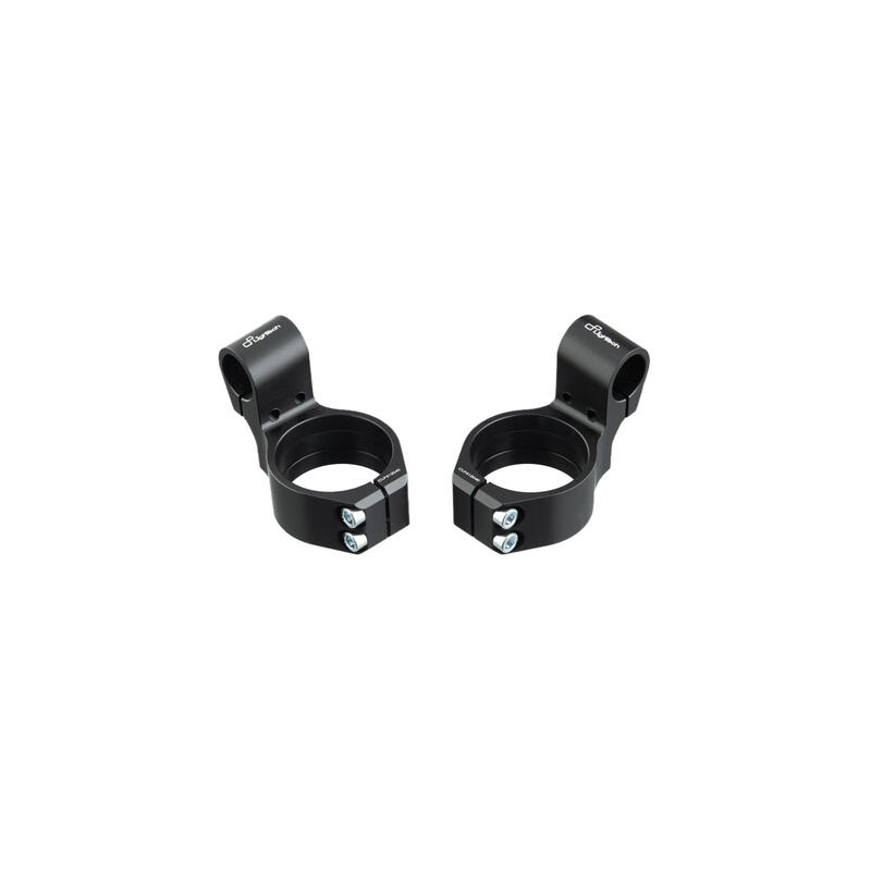 Coppia Bracciali Manubrio Avanzati per Aprilia Nero