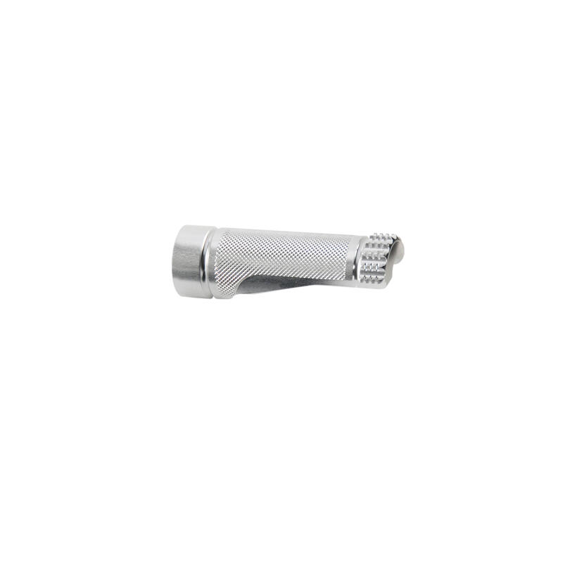 Poggiapiede Fisso Pedana Lung. 75 mm / D.26mm ( Fil.M8) Argento