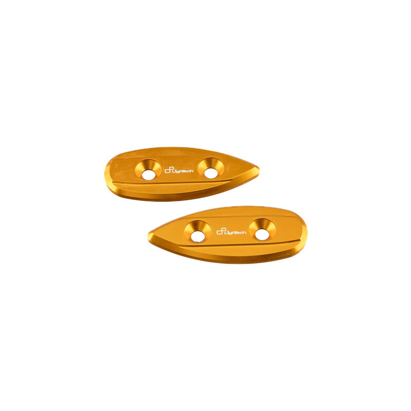 Coppia Tappi Sede Specchio per Yamaha Oro