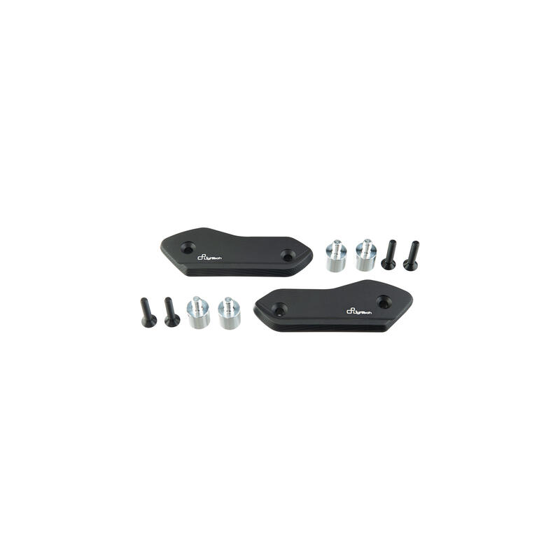 Coppia Sede Tappi Specchio per Yamaha Nero