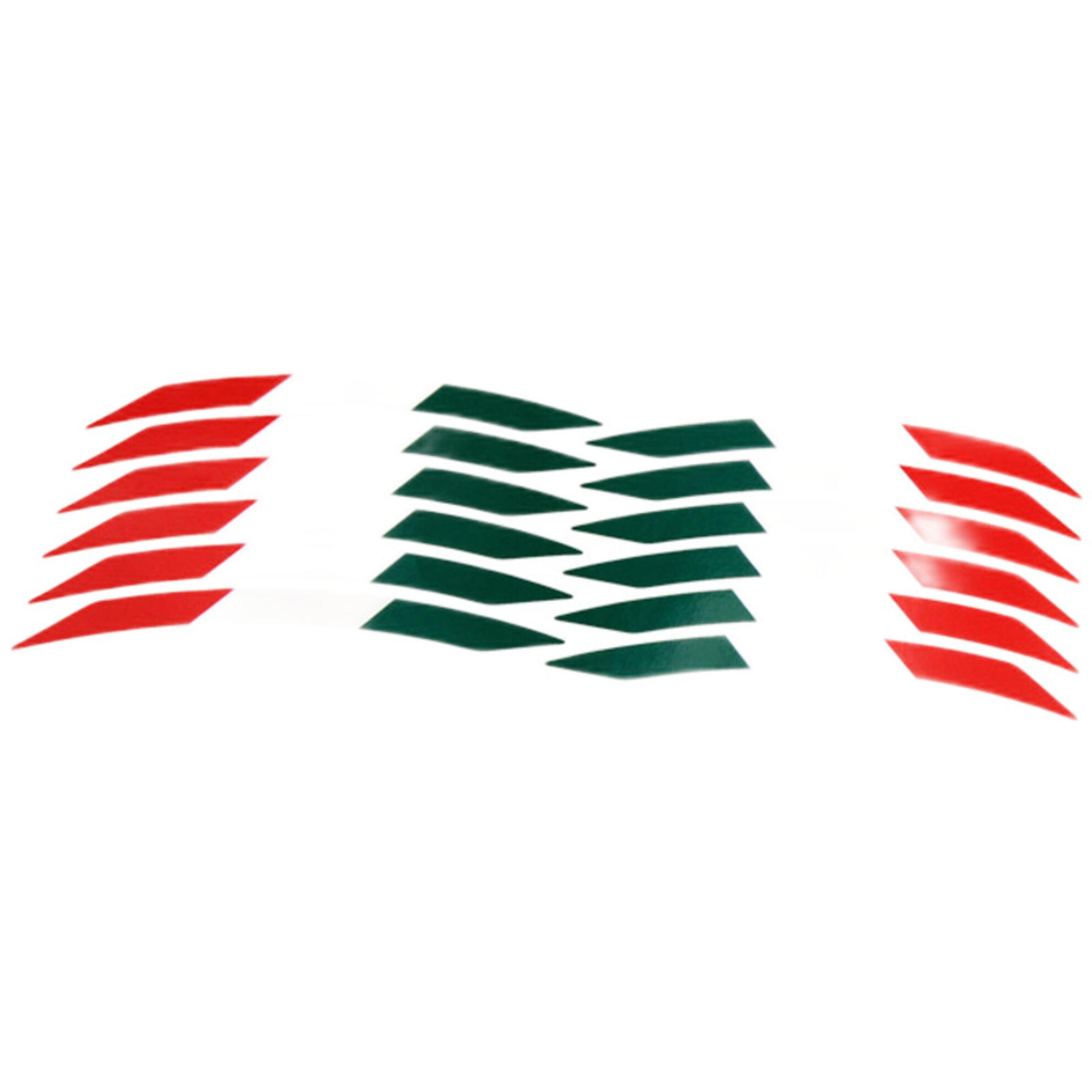 Aprilia Shiver Wheel Rim Decals - Italian Flag Graphics Kit (12 Pieces)