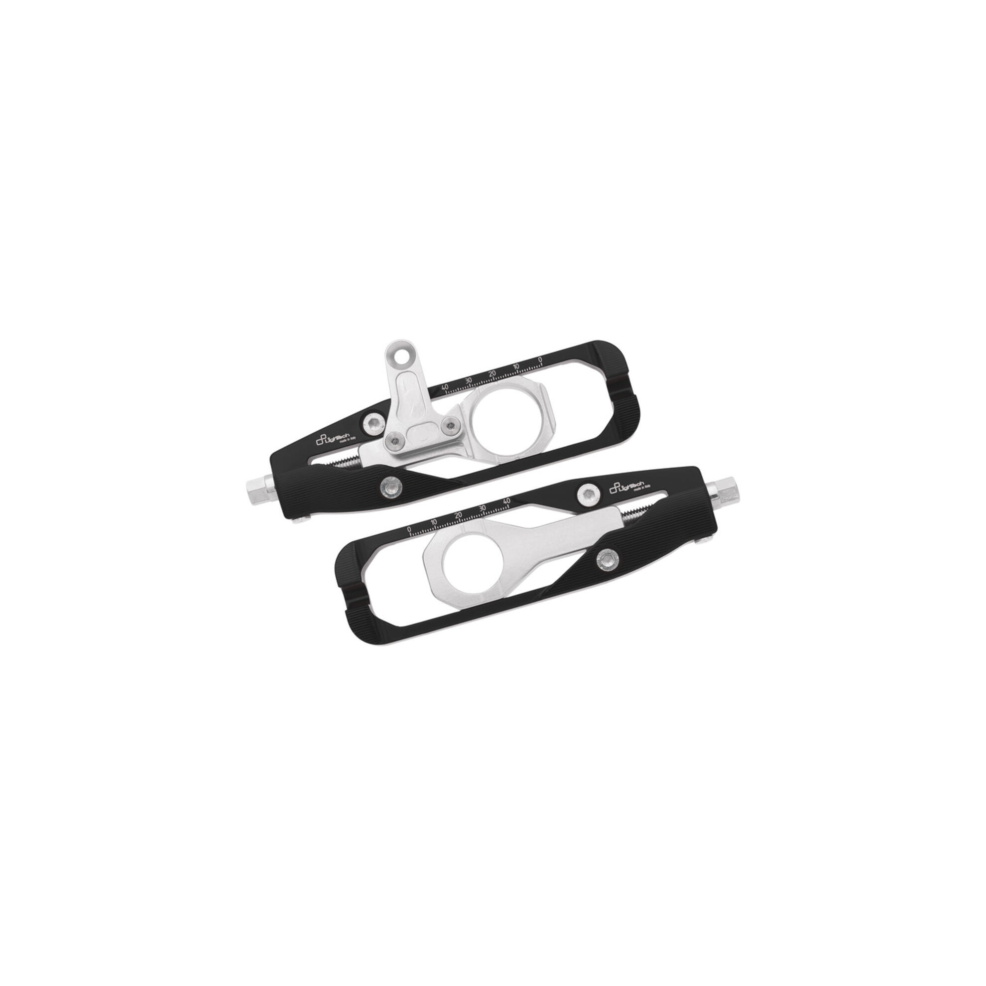 Chain adjuster for Yamaha R6 (17) with rear brake caliper support (pair ...