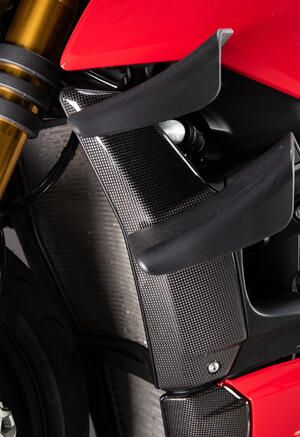 copertura laterale superiore radiatore per Ducati Lightech
