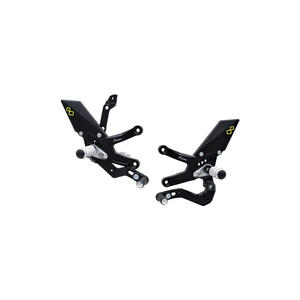 Adjustable Rear Sets With Fixed Foot Pegs, Standard Shifting for Kawasaki Lightech
