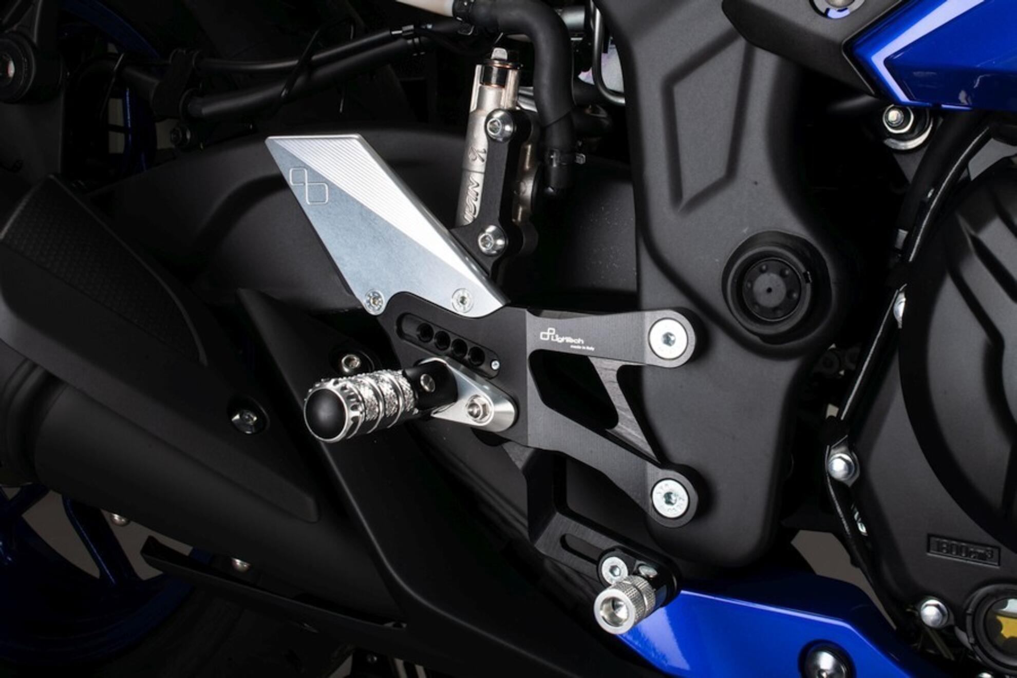 Yamaha YZF R3 Adjustable Rearsets CNC Rear Sets Rearset Footrest Foot ...
