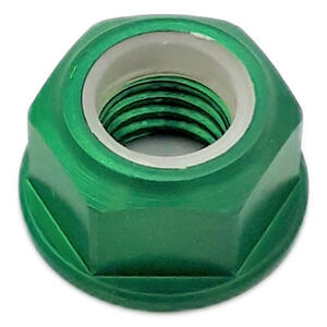 Dado Autobloccante M10 X1,25 Ergal Verde
