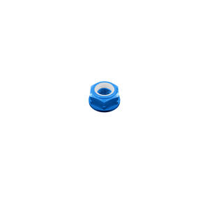 Ergal Self Locking Nut M10 X 1,00 H=10 Blue