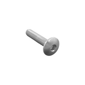 Button Head Ergal Cl 002 M4 L. 10 Head Ø10  Ergal (7075 T6) Silver
