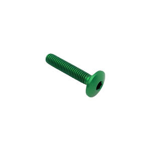 Button Head Ergal Cl 002 M4 L. 10 Head Ø10  Ergal (7075 T6) Green
