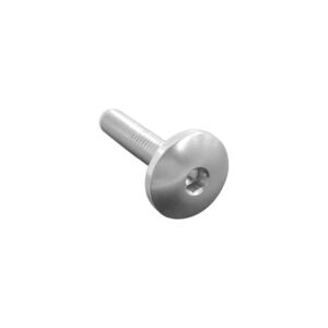 Button Head Ergal Cl 003 M5 L. 10 Head Ø14  Ergal (7075 T6) Silver