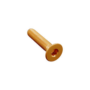Flared Flat Head Screw Ergal Cl 005 M5 L. 35 Gold