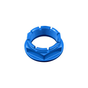 Special Nut38 X 1,5 Ergal for Triumph, Ducati Blue