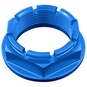 Dado Speciale 38 X 1,5 Ergal per Ducati, Triumph Blu