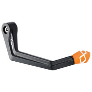 Protezione In Alluminio Leva Freno - Interasse 132 Mm / Terminale Colorato Arancione
