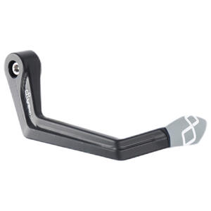 Protezione In Alluminio Leva Freno - Interasse 132 Mm / Terminale Colorato Argento