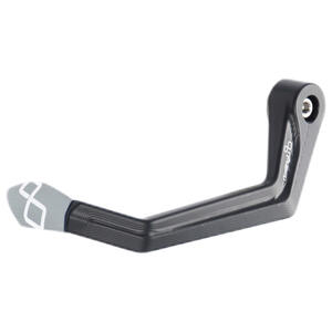 Protezione In Alluminio Leva Frizione - Interasse 132 Mm / Terminale Colorato Argento