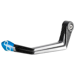 Protezione Leva Frizione in Carbonio/ Terminale Colorato - Interasse 132 mm Blu