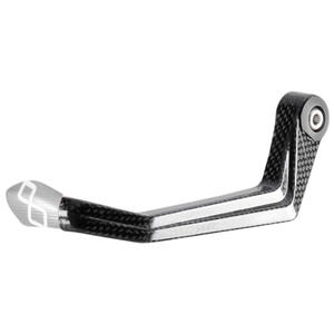 Protezione Leva Frizione in Carbonio/ Terminale Colorato - Interasse 132 mm Argento