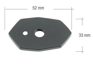 Plaque for front Indicator Kawasaki Z900 (19) <p>Nero</p>