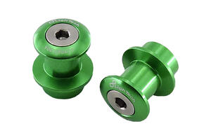 Swing Arm Spools M10 Pitch 1.25 for CFMoto, Kawasaki Green