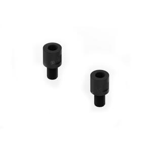 Mirrors Adaptors Kit With Thread  (From M10 X 1.25 Female To M10 X 1.25 Male R + L) <p>Nero</p>