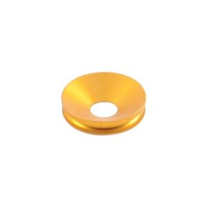 Pair of Alluminium insert for Wheel Axle Sliders Gold