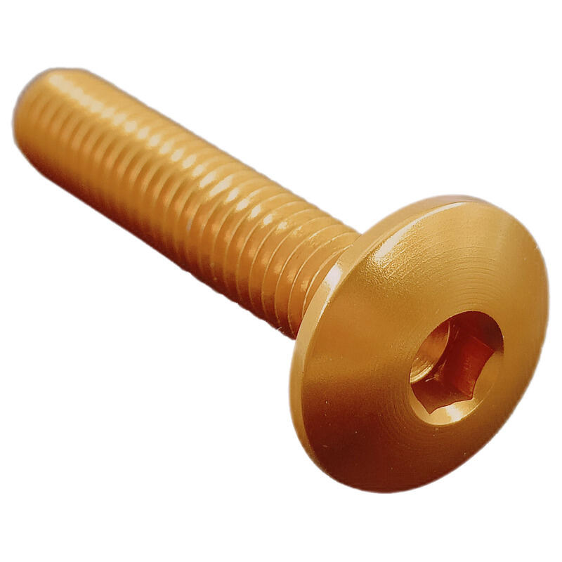 Button Head Ergal Cl 002 M4 L. 40 Head Ø10  Ergal (7075 T6) Oro