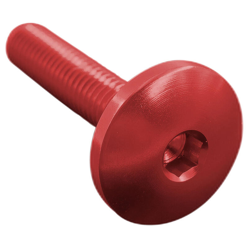 Button Head Ergal Cl 003 M8 L. 40 Head Ø22  Ergal (7075 T6) Rosso