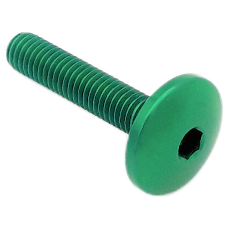 Button Head Ergal Cl 003 M8 L. 40 Head Ø22  Ergal (7075 T6) Verde