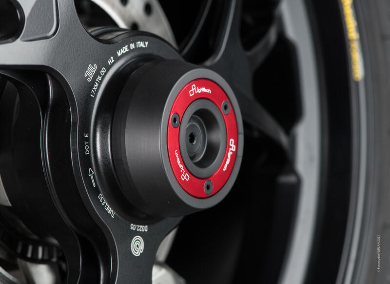 Wheel Axle Sliders Kit for Ducati Rosso
