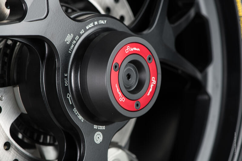 Wheel Axle Sliders Kit for Ducati Rosso