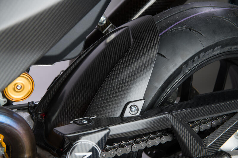 Carbon Rear Mudguard for Aprilia Lucido
