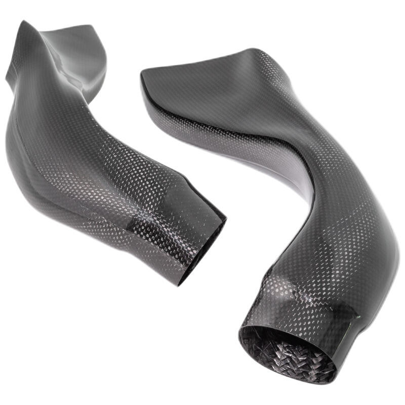 Carbon Air Box Inlet Tubes (Pair) for Aprilia Lucido