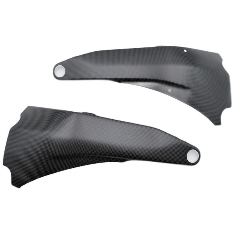 Carbon Frame Protections - Matt (Pair) for Ducati NeroA1