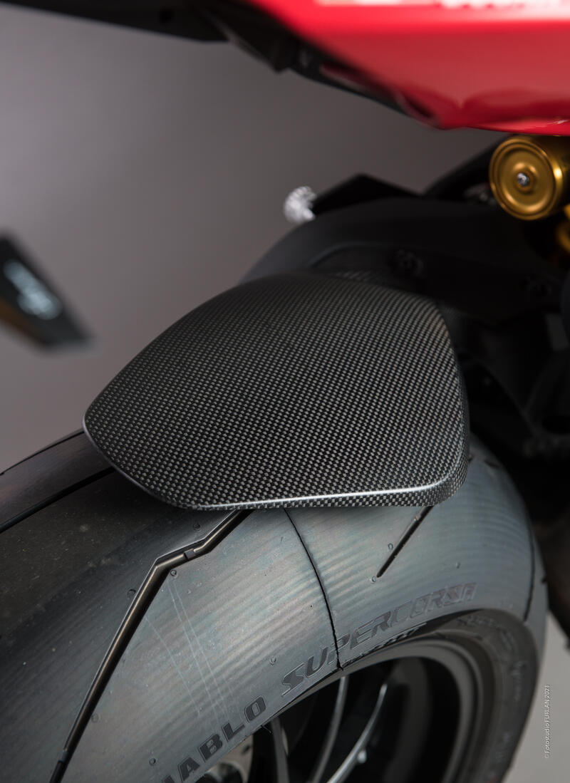 Carbon Rear Mudguard for Ducati Lucido