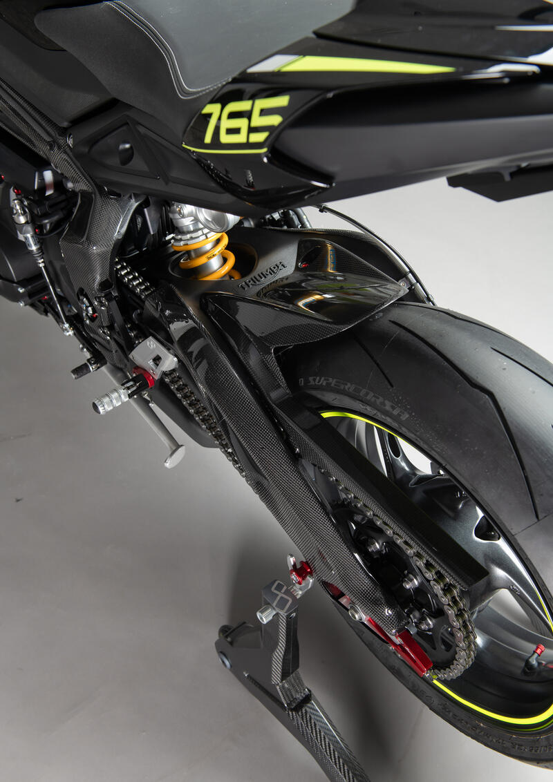 Carbon Rear Mudguard for Triumph Lucido