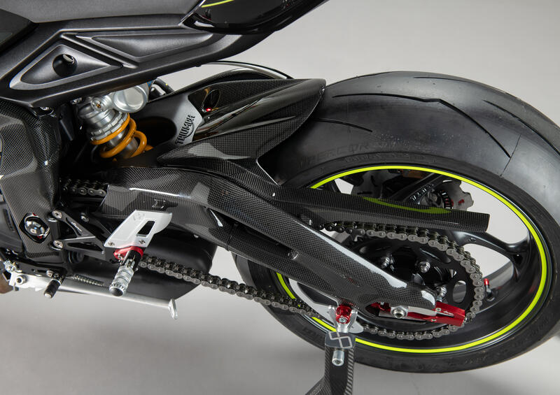 Carbon Rear Mudguard for Triumph Lucido