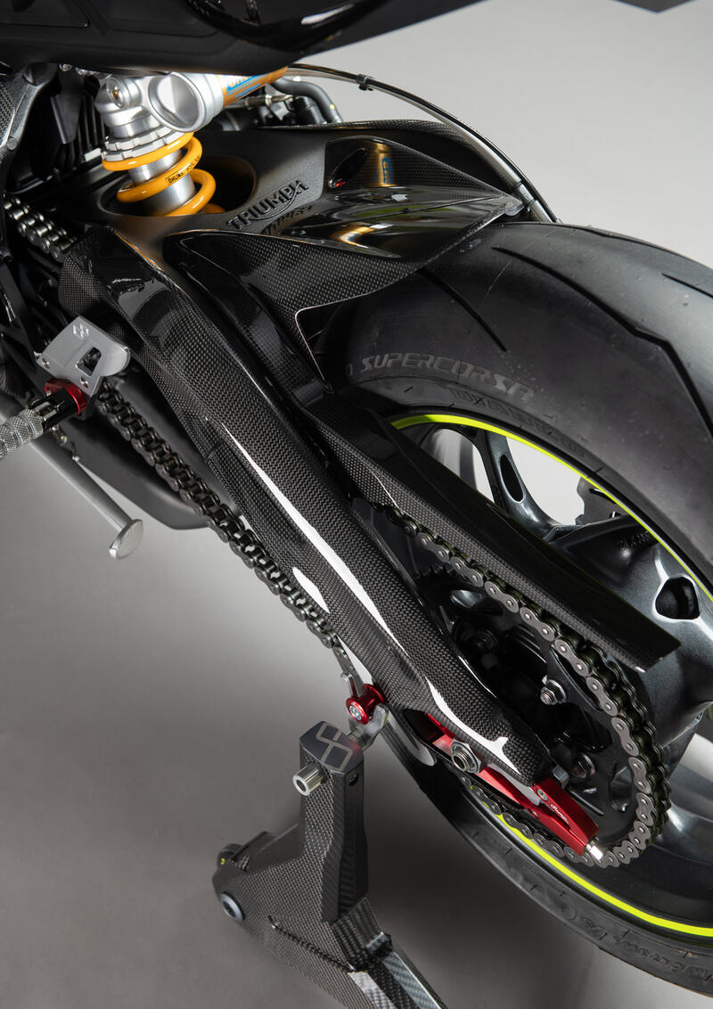 Carbon Rear Mudguard for Triumph Lucido