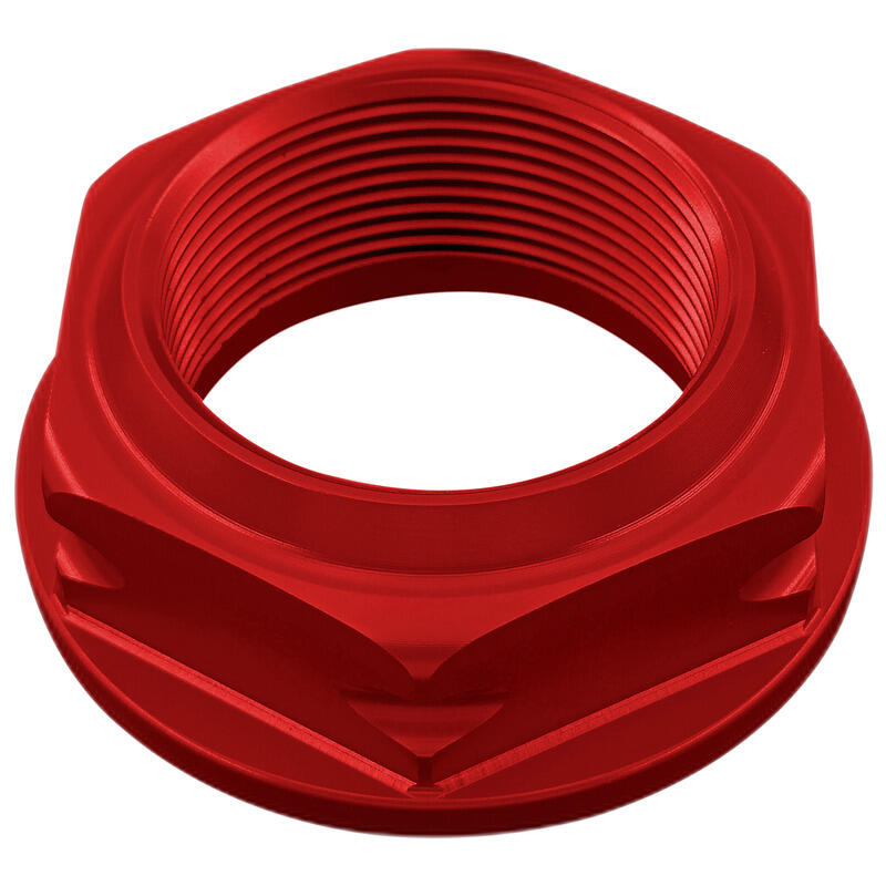 Dado Speciale 35 X 1,5 Ergal Superfice Di Contatto D=55 per Honda, Triumph Rosso