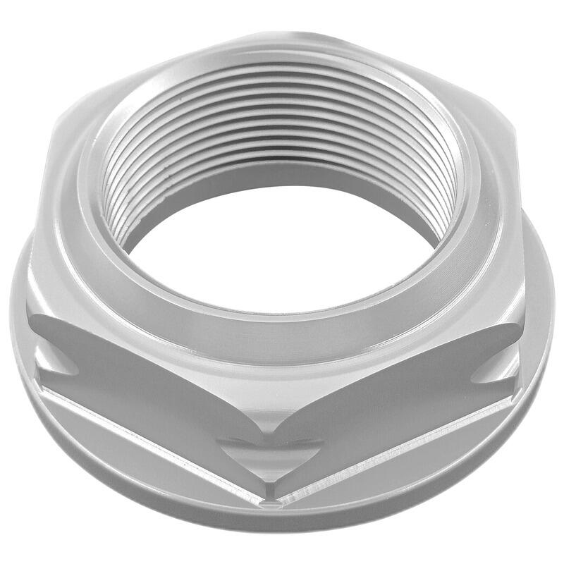 Dado Speciale 35 X 1,5 Ergal Superfice Di Contatto D=55 per Honda, Triumph Argento
