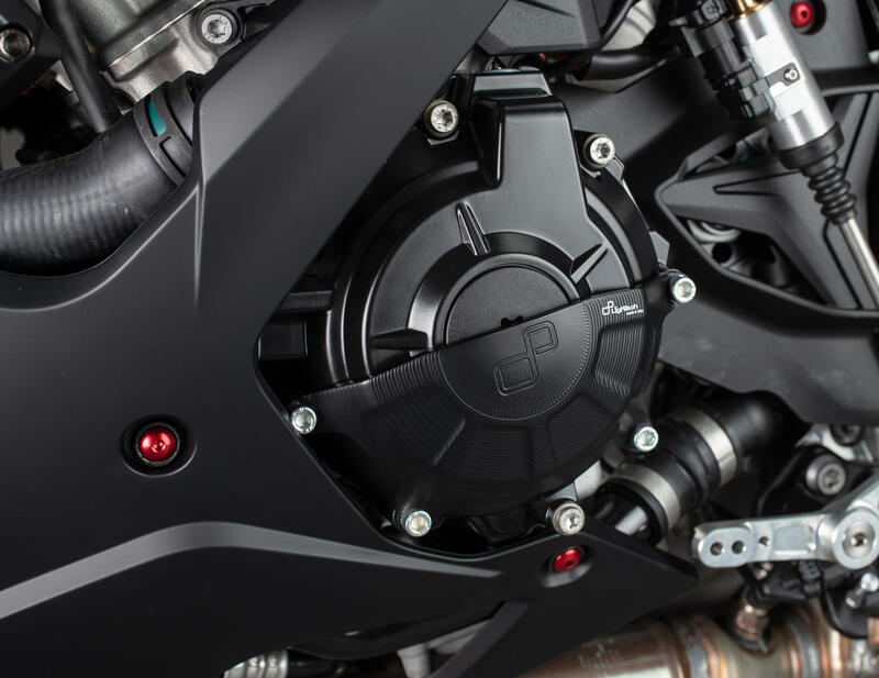 Protezione In Alluminio Copri Alternatore Lato Sinistro per Bmw Nero