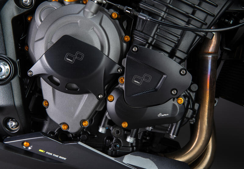 Copri Frizione Lato Sx per Triumph Nero
