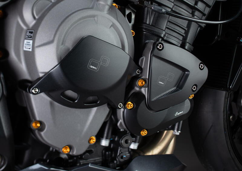 Copri Frizione Lato Sx per Triumph Nero