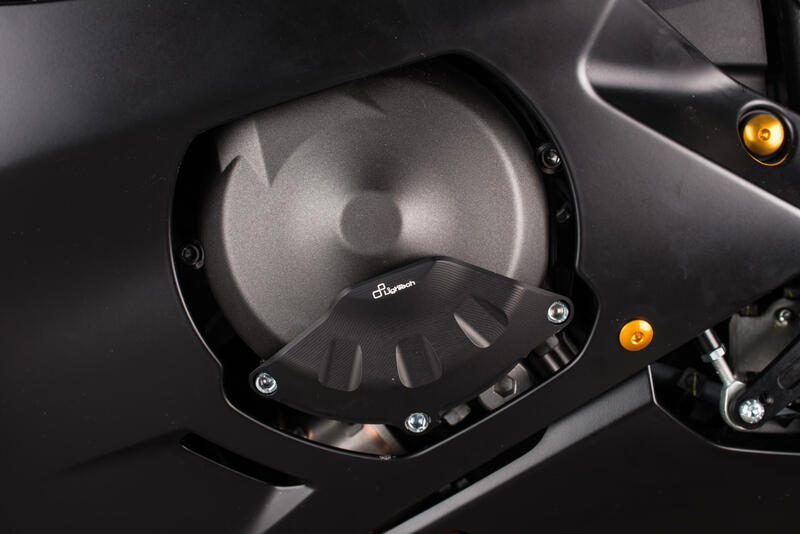 Protezione In Alluminio Copri Alternatore Lato Sinistro per Yamaha Nero