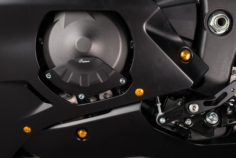Protezione In Alluminio Copri Alternatore Lato Sinistro per Yamaha Nero