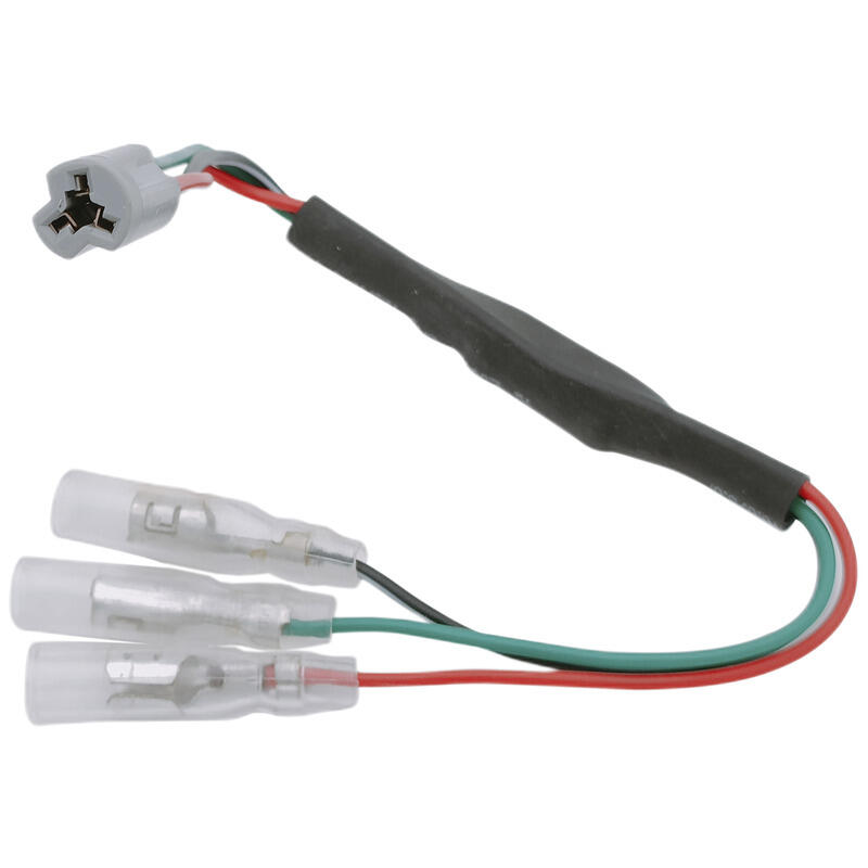 Plugs Kit For Turn Signals Suzuki +Yamaha With Resistors Honda (3 pin ) Nero