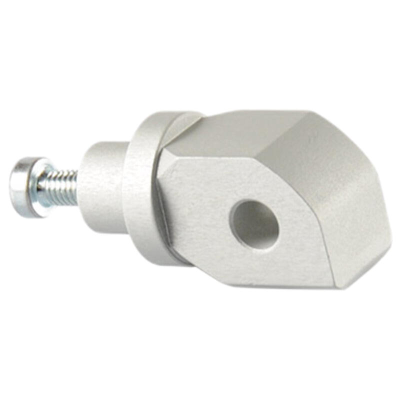 Adattatore Poggiapiedi Passeggero Per Pedana Originale Ø8  (Coppia) per Triumph Argento